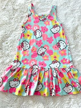 Sanrio Hello Kitty Girls Sundress Pastel Floral Print